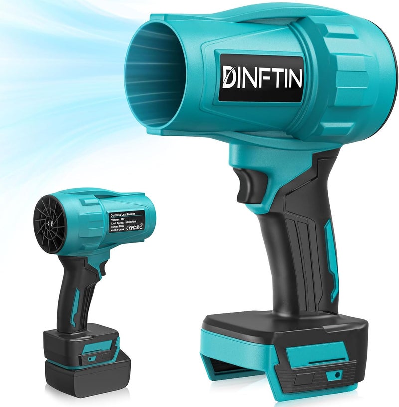 Dinftin Brushless Cordless Leaf Blower Compatible for Makita 18V Battery(Tool Only), 125MPH 430CFM Variable Speed Turbo Blower, Lightweight Handheld Blower for Lawn, Garage, Snow, Patio - Image 1